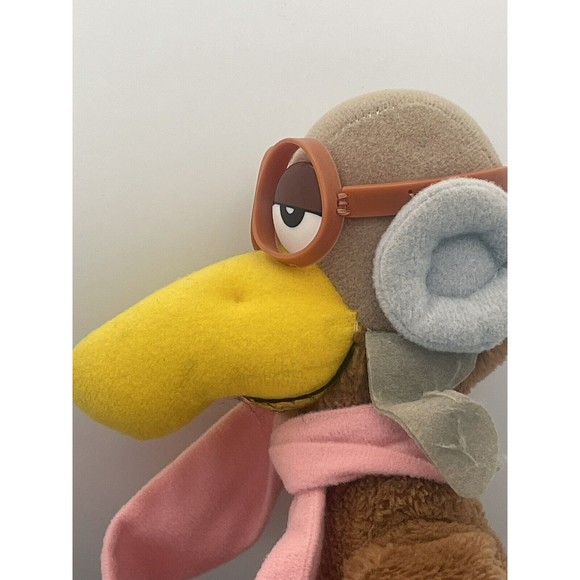 Vintage 1983 Wallace Berrie Shoe Aviator/Pilot Bird Roller Skate plush 8935  15” - Picture 9 of 12